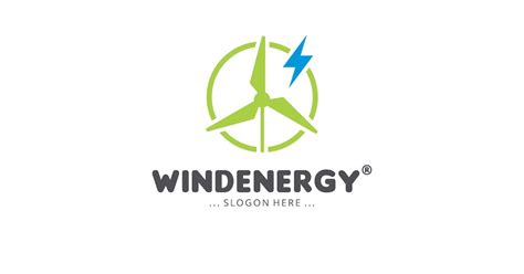 Wind Energy Logo, Graphic Templates - Envato Elements