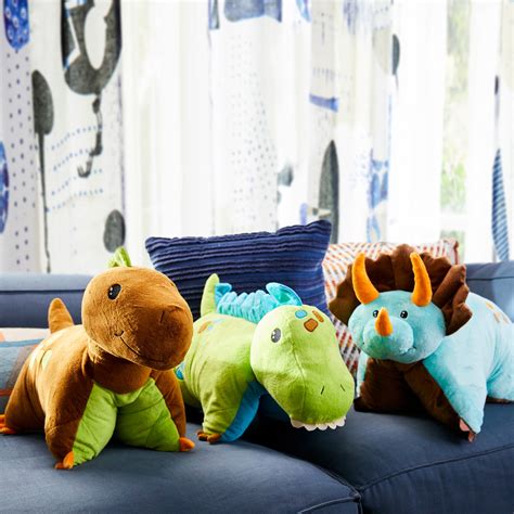 Dinosaur Pillow Pets | Blue Dinosaur Pillow Pet | 18-inch Large Plush ...