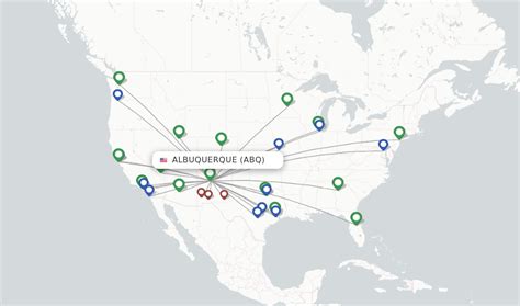 Direct (non-stop) flights from Albuquerque Sunport (ABQ) - FlightsFrom.com