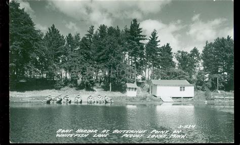 Pequot Lakes, MN, Whitefish Lake, Butternut Point Resort, ca 1950 | Ren Holland's Website