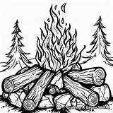 Campfire Coloring Pages  Free & Printable sketch template