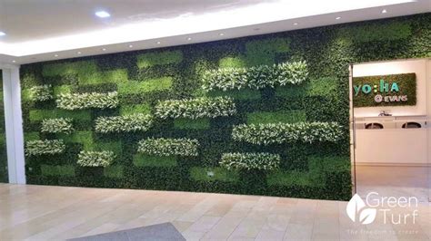 Artificial Green Wall in Student Hostel - GreenTurf Asia