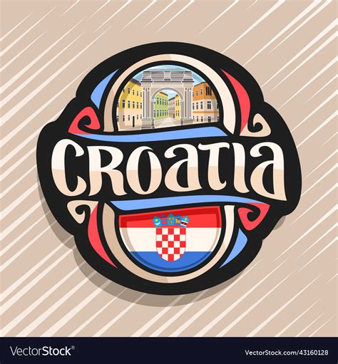 Logo for croatia Royalty Free Vector Image - VectorStock