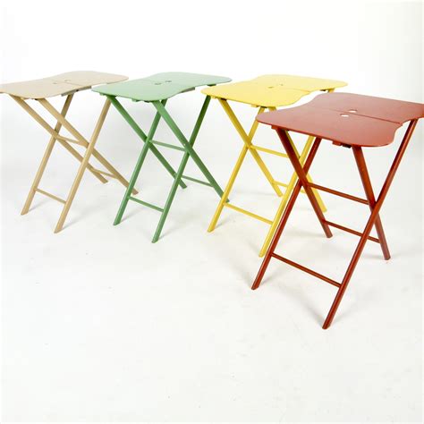 Set of 4 Folding Tray Tables at City Issue Atlanta