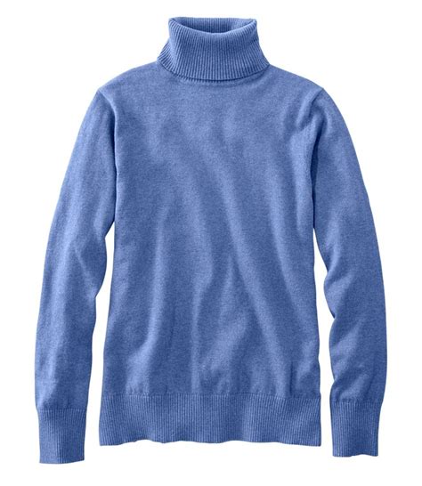 Women's Cotton/Cashmere Sweater, Turtleneck | Sweaters at L.L.Bean