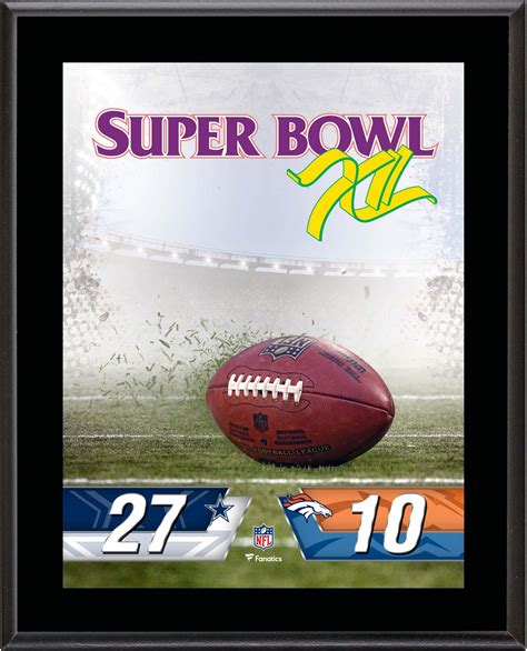 Dallas Cowboys vs. Denver Broncos Super Bowl XII 10.5" x 13" Sublimated Plaque - Walmart.com ...