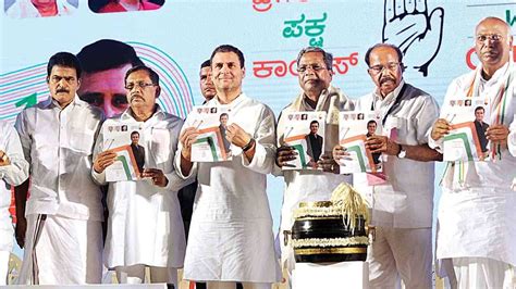 Karnataka assembly elections 2018 Congress manifesto vows free phones ...