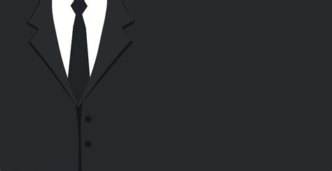 Panoramic design web background formal suit with tie, space for advertising text - Vector ...