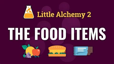 How to make ALL FOOD ITEMS in Little Alchemy 2 - YouTube