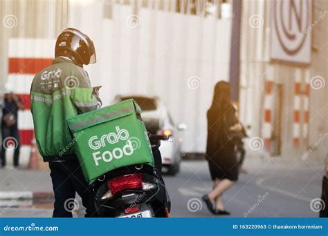 Grab Food is Food Delivery Service in Bangkok City,Thailand, Nov 06 ,2019 Editorial Stock Photo ...