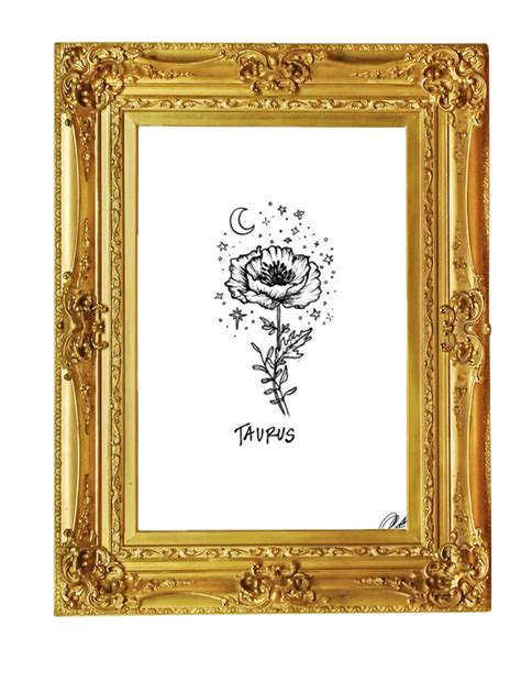 Taurus Flower Print – LivingLunaCreations