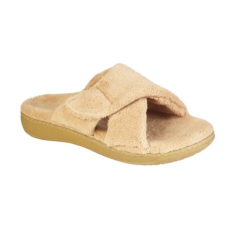 Vionic with Orthaheel Technology Women's Relax Slipper -Tan