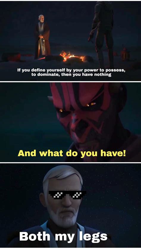 Rebels falls under the prequels imo so here I made a meme