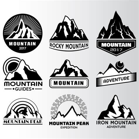 mountain lable Design Template 329164 Vector Art at Vecteezy