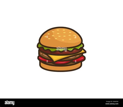 Creative Hamburger Logo Design Symbol Vector Illustration Stock Vector ...