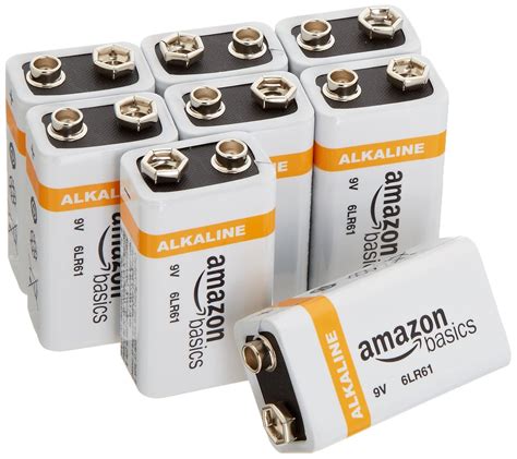 The Prudent Pantry: AmazonBasics 9 Volt Everyday Alkaline Batteries (8 ...