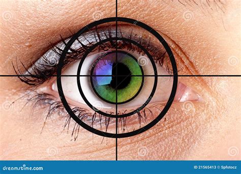 Human Eye And Target Stock Photos - Image: 21565413