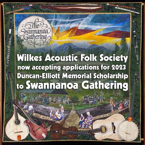 WAFS now accepting applications for 2023 Duncan-Elliott Memorial Scholarship to Swannanoa Gathering