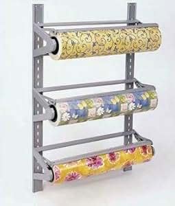 Amazon.com : Three 24" Roll Wall Mounted Wrapping Paper Wall Dispenser Rack : Other Products ...