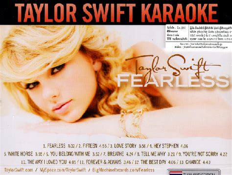 CD+Karaoke DVD : Taylor Swift - Fearless @ eThaiCD.com