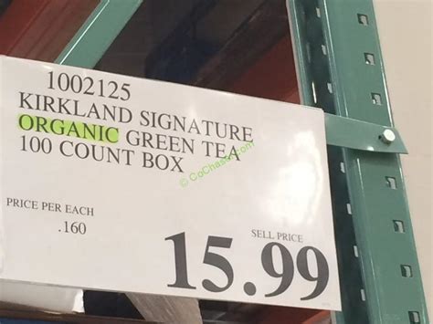 Kirkland Signature Organic Green Tea 100 Count Box – CostcoChaser