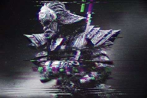 glitch art, Abstract, Distortion, RGB, Samurai, Katana Wallpapers HD / Desktop and Mobile ...