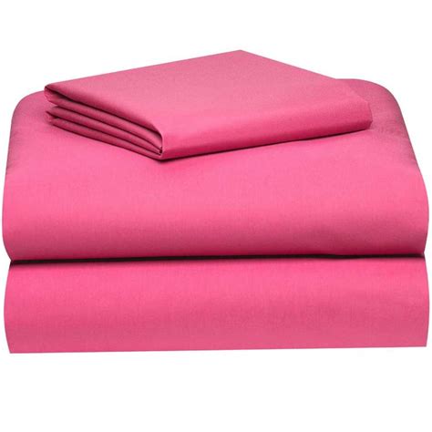 Deep Pink Full Size Sheet Set | Dorm Bedding and Bath | OCM.com | Twin xl sheet sets, Dorm room ...