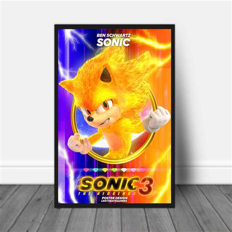 Sonic The Hedgehog 3 Poster Film - Jolly Family Gifts