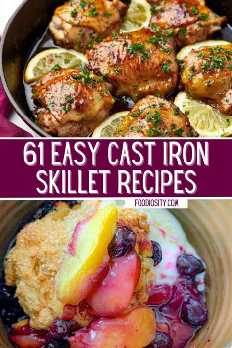 61 Cast Iron Skillet Recipes - Easy Meal Ideas (Sweet & Savory ...