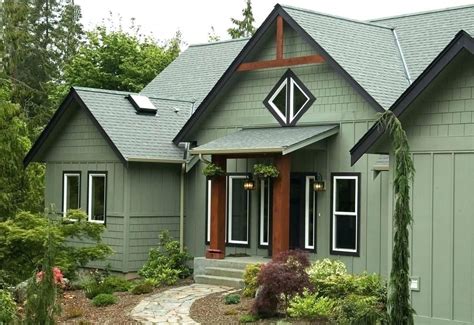 light green white with black trim - Google Search | Green house exterior, House paint exterior ...