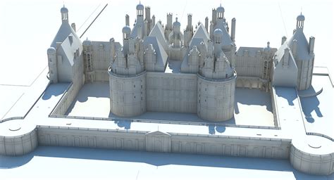 Château de Chambord High-Poly 3D Modeling on Behance