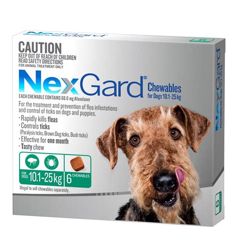 Nexgard Flea and Tick Control Dog 10kg-25kg - Swanbourne Vet Centre