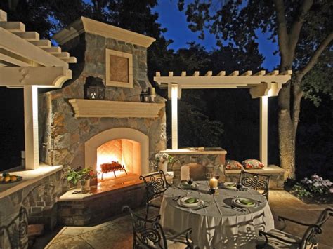 40 Best Patio Designs with Pergola and Fireplace - Covered Outdoor Living Space Ideas