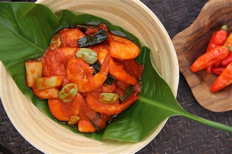 Udang Balado | Traditional Seafood From Padang, Indonesia