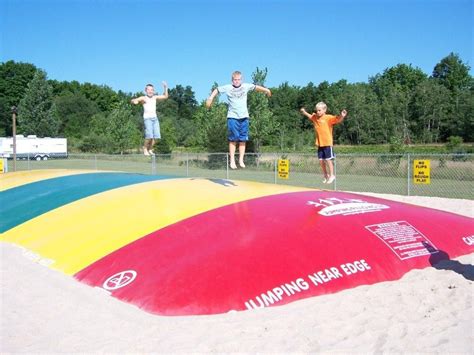 Jumping Pillow at Traverse City KOA cabins & campsites | Traverse city ...