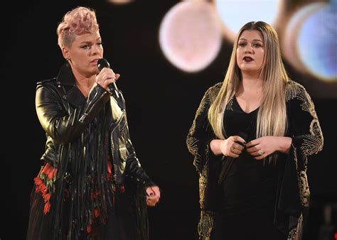 Pink and Kelly Clarkson: Performs at 2017 American Music Awards -17 | GotCeleb