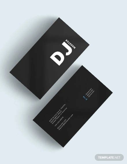 28+ DJ Business Cards Templates - Photoshop, Ms Word, Publisher, AI