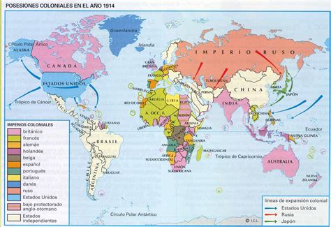 Imperialismo :: Historia Ciclo Básico | History, Art, World map