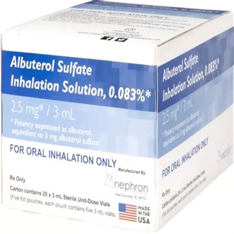 Non prescription albuterol sulfate inhaler brands no RX