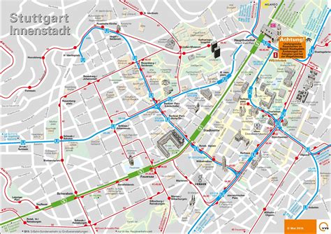 Carte de Stuttgart - Plusieurs cartes de la villes en Allemagne