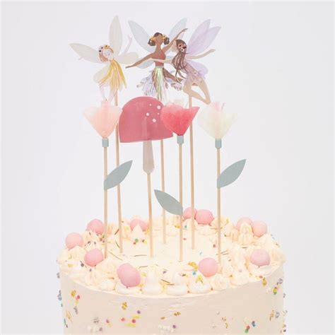 Fairy Cake Toppers (set of 7) in 2021 | Fairy birthday cake, Woodland ...