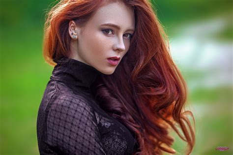 Wallpaper : redhead, long hair, brown eyes, women, MWL Photo, Alexandra Girskaya 2000x1333 ...