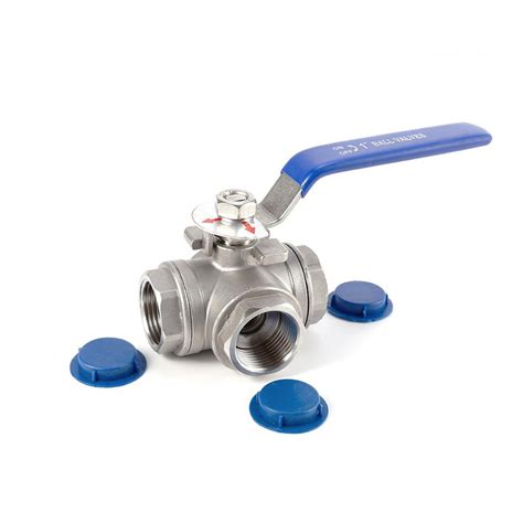 316 Stainless Steel 3 Way Ball Valves with locking handle-COVNA GROUP