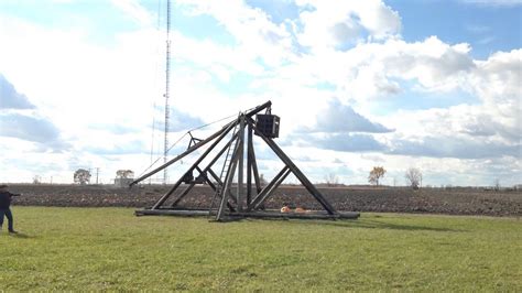 Giant Pumpkin Trebuchet! - YouTube