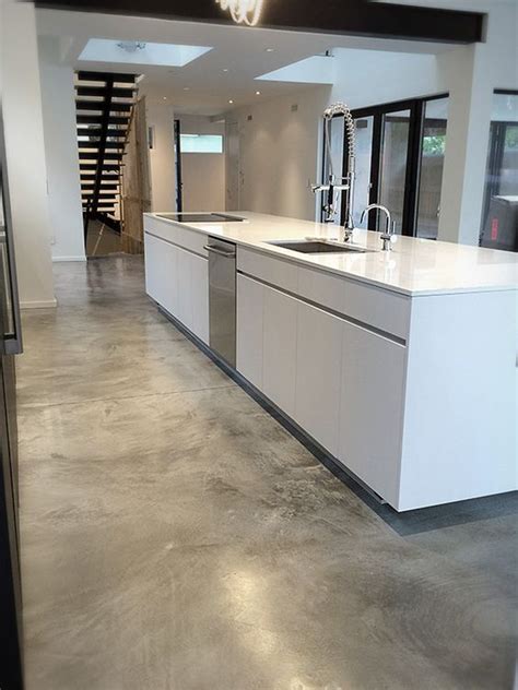 polished concrete is a great idea for high traffic areas like kitchens ...