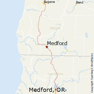 Medford Oregon Map | Color 2018