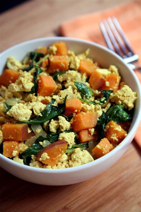 Protein-Packed Breakfast: Tofu Scramble With Kale and Sweet Potatoes | Recipe | Healthy ...