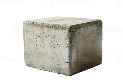 AI generated Solid Concrete Block on Transparent Background 36334185 PNG