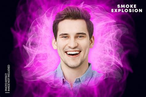 Premium PSD | Colorful smoke explosion photo effect