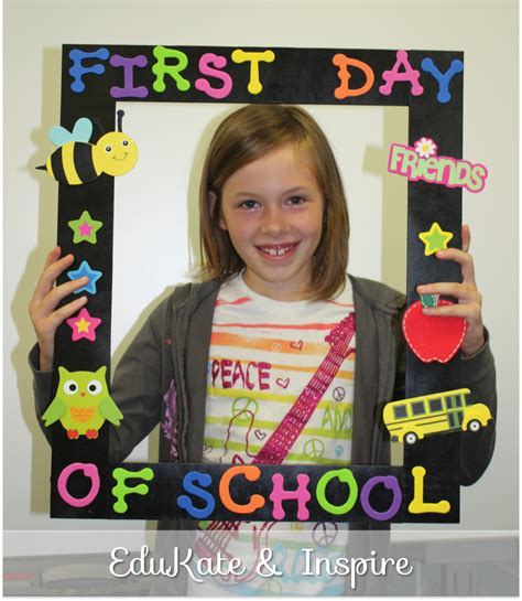 First Day of School Photo Frame | First day at school frame ...